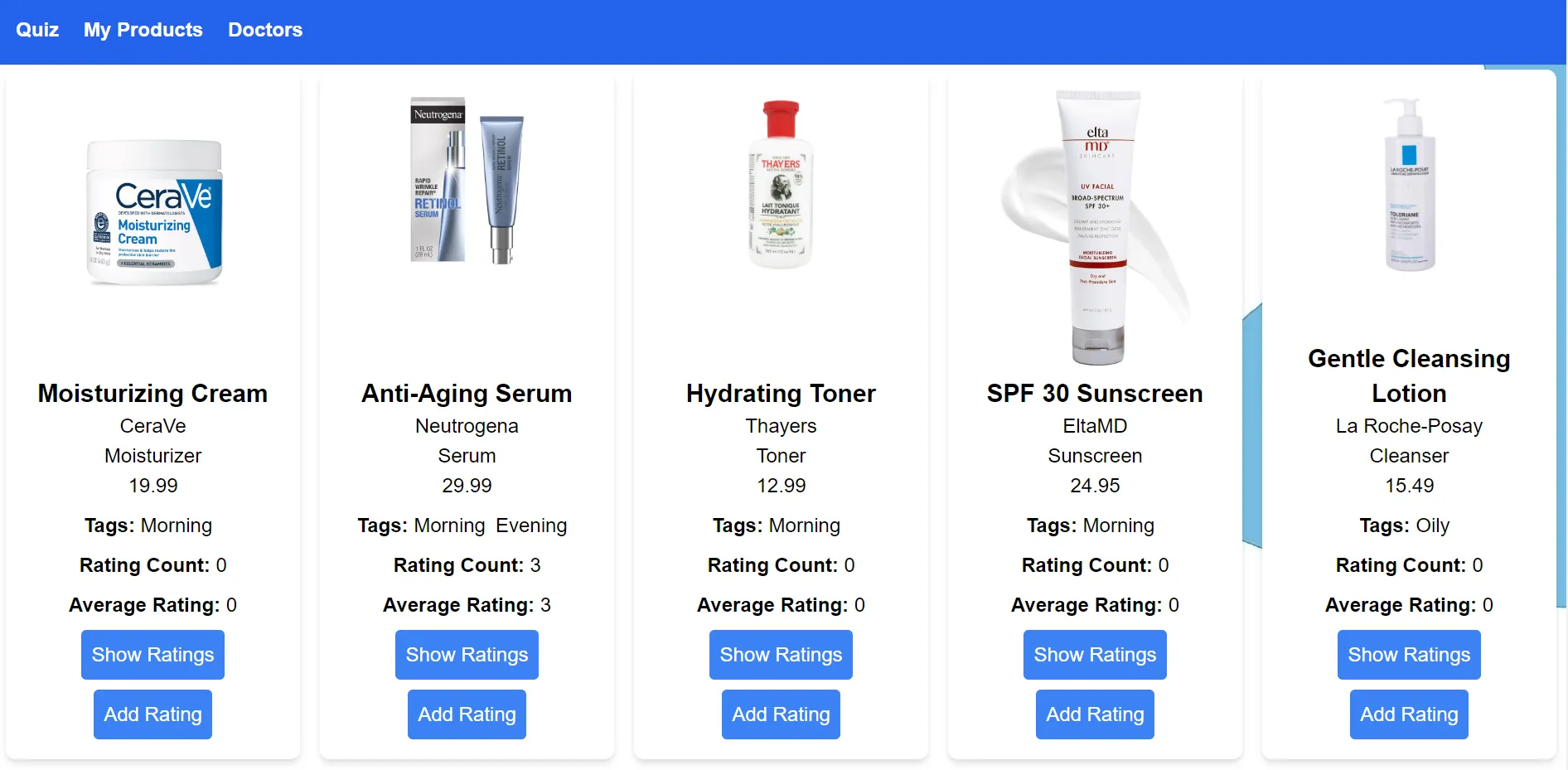 снимка 2 от проект Skin Care Recs