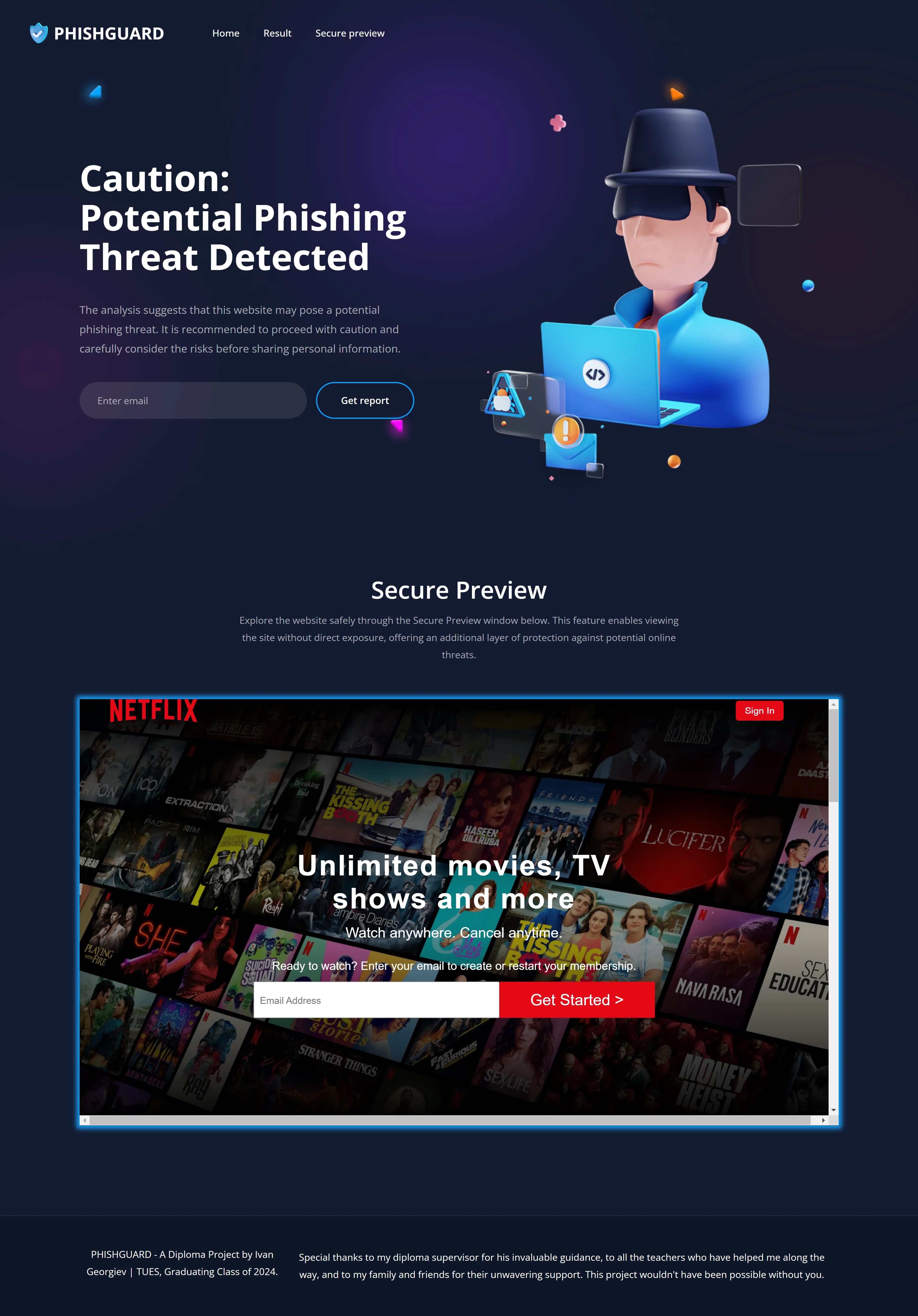 снимка 4 от проект PHISHGUARD